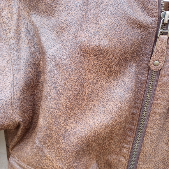 VTG bomber pilot/aviator style 100% genuine leather - Picture 2 of 11